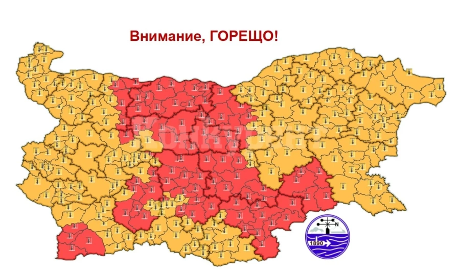 Жеги до 42 градуса и в неделя
