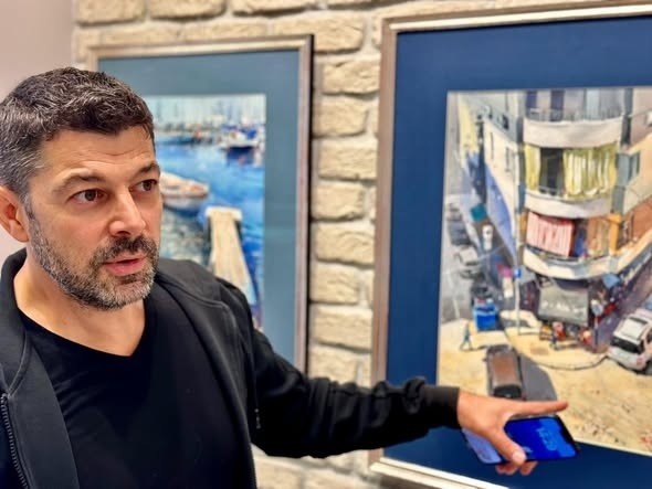 Община Лом почете видния художник-акварелист Светлин Софрониев по повод неговия 50-годишен юбилей