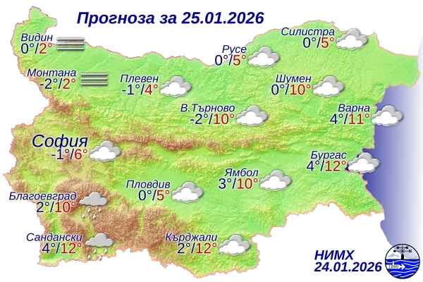Ето какво ще бъде времето днес