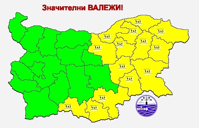 Времето днес: Понижение на температурите и значителни валежи над голяма част от страната