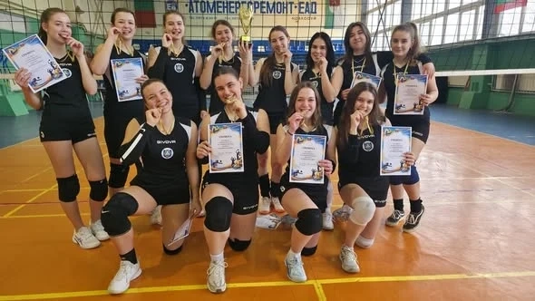 Първо място за отборът по волейбол на ППМГ - Враца на Областния етап от Ученическите игри за учебната 2025/2026 година