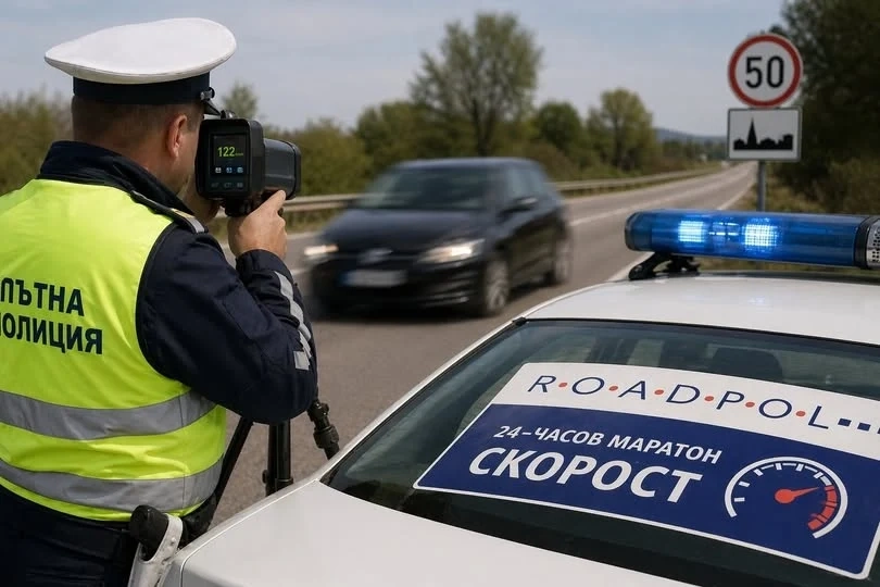 Над 1300 нарушения на скоростта в Монтанско за седмица – данни от акция на ROADPOL