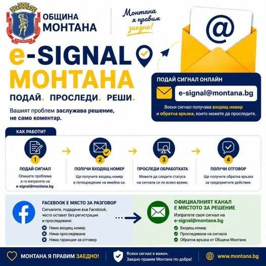 Местната власт в Монтана отвори електронен канал за сигнали