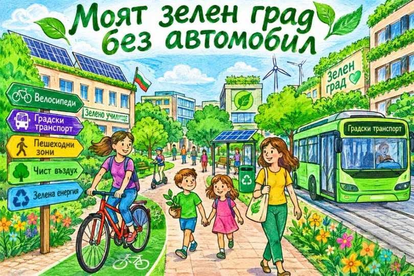 РИОСВ-Монтана обяви конкурс за рисунка „Моят зелен град без автомобил“