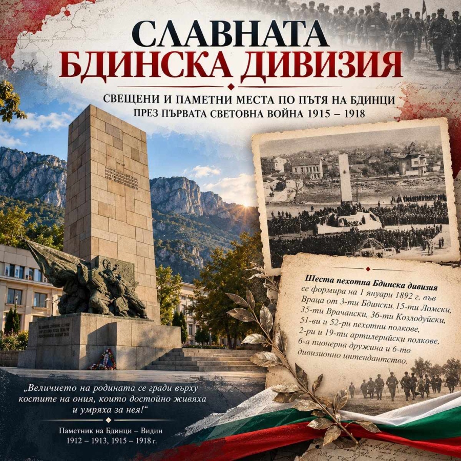 Изложба на открито пред Военния клуб във Враца възражда паметта за славната Бдинска дивизия